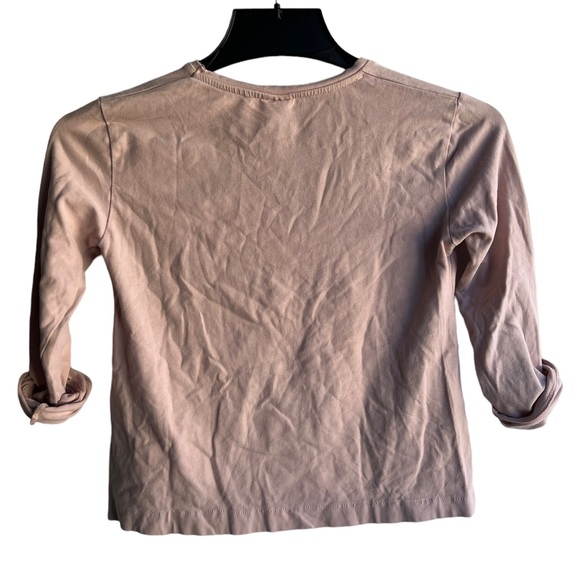 Zara Girls Collection Dusty Pink Long Sleeve Tee Size 11/12 - Picture 3 of 3